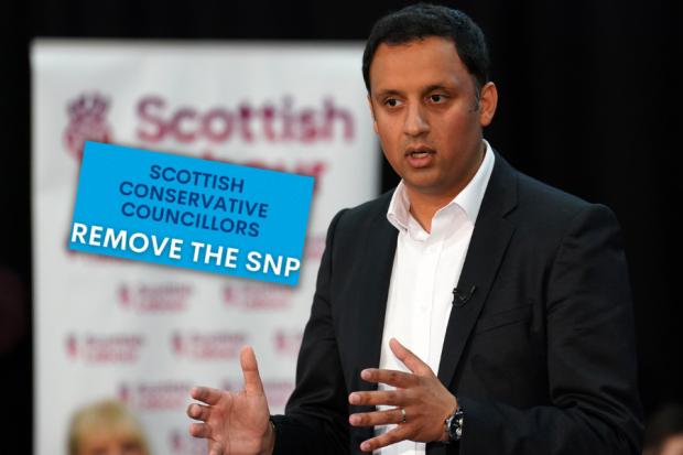 Anas Sarwar's party is accused of doing 'backroom deals' with the Tories