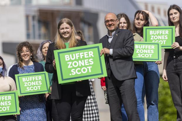 Green MSP Gillian Mackay (alongside Patrick Harvie) at the launch of her bill earlier this year