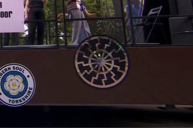 The National: The symbol on display at the Northern Soul float has been compared to the Black Sun
