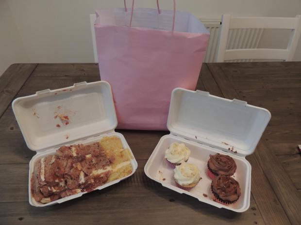 The National: £3.39 worth of cake from Daisy Cake Hampshire on TGTG