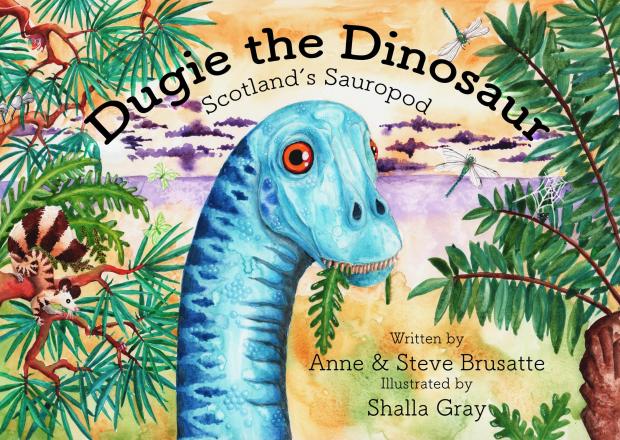 The National: The book illustrates accurate information about dinosaur discoveries made in Scotland