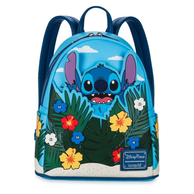 The National: Loungefly Stitch with Flowers Mini Backpack, Lilo & Stitch (ShopDisney)