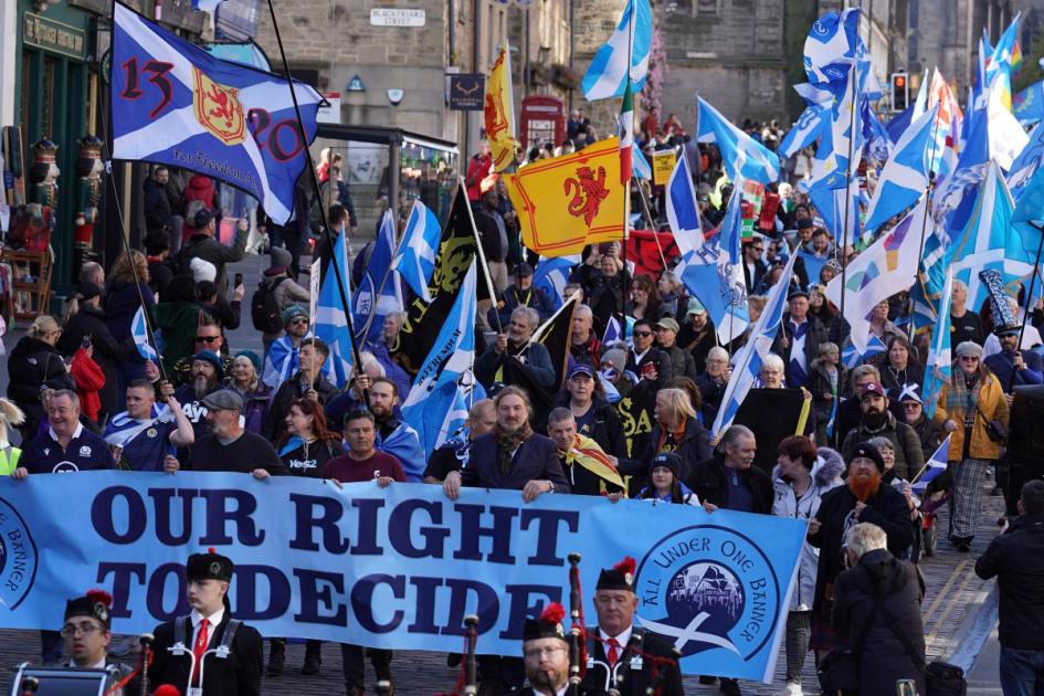 'Biggest turnout since before pandemic' for AUOB march for independence in Edinburgh