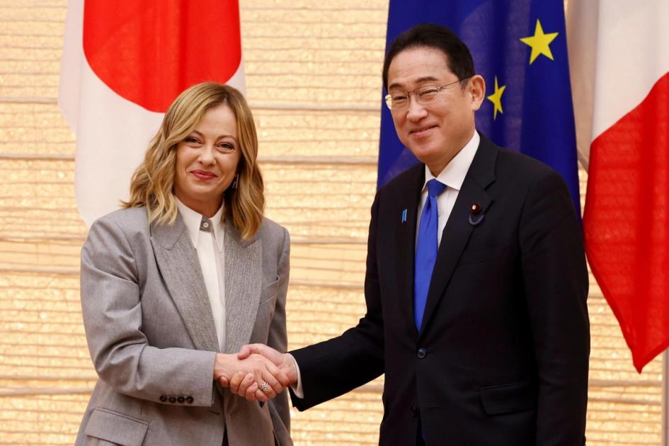 日本はイタリアとの安全保障と経済関係を強化する