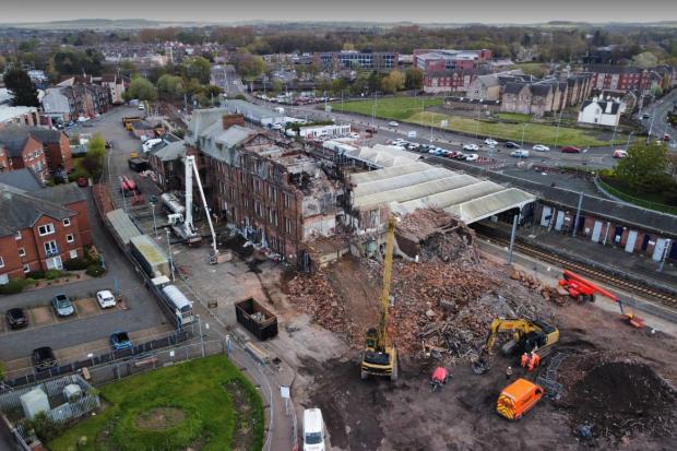Demolition work at the former Station Hotel building can continue a judge has ruled.