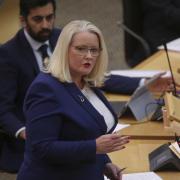 Christina McKelvie MSP during the Scottish Government Debate: Showing Solidarity with Anti-Racism