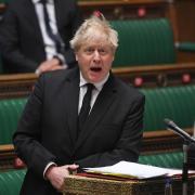 Boris Johnson in the Commons. File pic