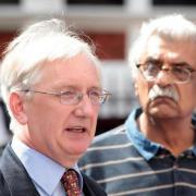 Craig Murray with campaigner Tariq Ali, who was among those to raise concerns about the decision to charge him