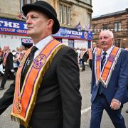 Thousands have called on a Scottish council to stop an Orange Order march from going ahead