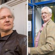 Craig Murray, right, has written extensively on the Julian Assange case