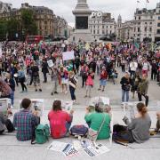 Thousands of protesters have joined an Extinction Rebellion demonstration in Trafalgar Square