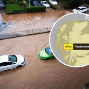 Thunderstorms bring flooding risk across Scotland as yellow warning in place