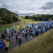 AUOB organised a Yes march through Edinburgh which took place on September 25. All photos: Duncan McGlynn.