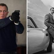 Daniel Craig (left) makes his final appearance as James Bond in new film No Time To Die, while Sean Connery was the first to portray the character