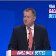 David Frost gave a speech to the Conservative party conference on Monday morning