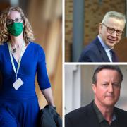 Green MSP and minister Lorna Slater, and Michael Gove and David Cameron, two prominent Tory politicians who have admitted to taking drugs
