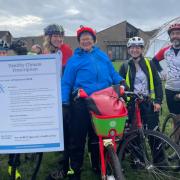 The activists cycled from London to Glasgow to raise awareness of the health damages air pollution can cause, particularly in children