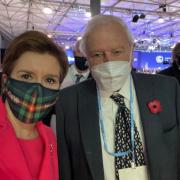 Nicola Sturgeon met Sir David Attenborough at the COP26 opening ceremony