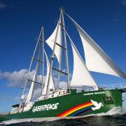 Youth climate activists on board Rainbow Warrior granted permission to sail to COP26