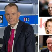Andrew Marr (left) may be replaced by (from top right) Nick Robinson, Laura Kuenssberg, Andrew Neil, or someone else altogether