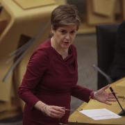 Nicola Sturgeon in the Scottish Parliament. Credit: PA