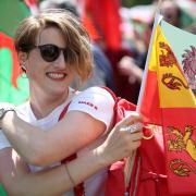 Yes Cymru supporters in Cardiff in 2019