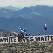 The group unfurled a 'White Lives Matter' banner last year