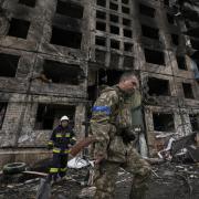 The Ukrainian capital Kyiv is being reduced to rubble by invading Russian forces