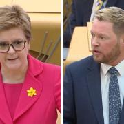 Nicola Sturgeon and Tory MSP Jamie Greene clashed on the early release system for prisoners