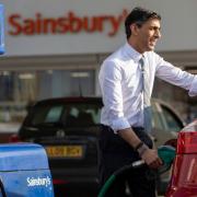 Rishi Sunak mocked for a photo of him filling up a car with petrol when forecourts have been putting up their prices