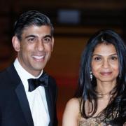 Chancellor Rishi Sunak and his multi-millionaire wife Akshata Murty
