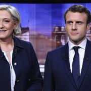 Marine Le Pen trails Emmanuel Macron in exit polling