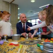 Social security minister Ben Macpherson visiting Fare Scotland in Glasgow (photos by Colin Mearns)