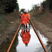 Flooding has caused damage to the rail line between Glasgow and Carlisle
