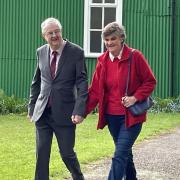 Mark Drakeford and his wife Clare Drakeford