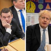 Douglas Ross previously called on Boris Johnson to resign amid the partygate scandal