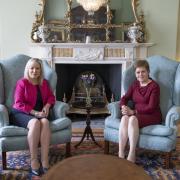 Michelle O'Neill and Nicola Sturgeon met at Bute House