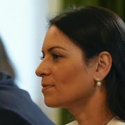 Home Secretary Priti Patel during a Cabinet meeting at 10 Downing Street