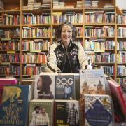 Owner of the Edinburgh Bookshop Marie Moser prepares for Independent Bookshop Week. Photo: Gordon Terris