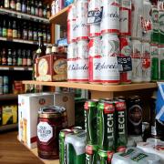 Alcohol for sale in an Edinburgh off-licence. File photo.