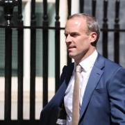Deputy Prime Minister Dominic Raab arrives for a Cabinet meeting at 10 Downing Street. Photograph: PA