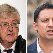 Welsh First Minister Mark Drakeford (left) said the Scottish people should have a referendum on independence, something Scottish Labour leader Anas Sarwar has opposed
