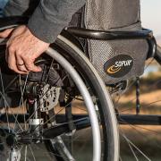 File photograph of a person in a wheelchair