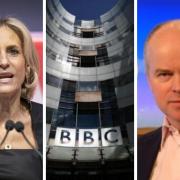 Emily Maitlis (left) said that BBC board member Robbie Gibb is an active agent of the Tory party