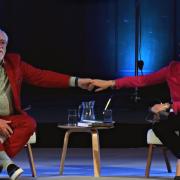 Brian Cox was interviewed by Nicola Sturgeon at the Edinburgh International Book Festival