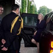 Liz Truss was met with biblical rain as she arrived at Balmoral to be appointed Prime Minister