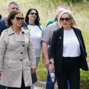 Mary Lou McDonald, left, said Sinn Fein did not take part in the proclamation ceremony in Northern Ireland