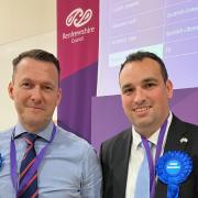Neill Graham (right), leader of the Conservative group on Renfrewshire Council with Russell Findlay, Tory MSP for the West of Scotland