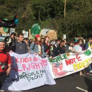 Fridays for Future movement inspired by Greta Thunberg held a climate march through the city