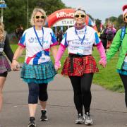 The initial charity event featured 5000 kilted-up walkers who raised £1.42 million